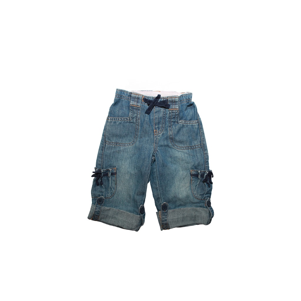 Pocketed Jeans Shorts