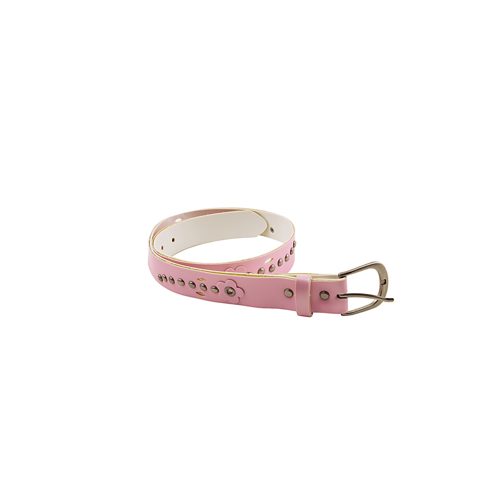Cinturón tachonado rosa