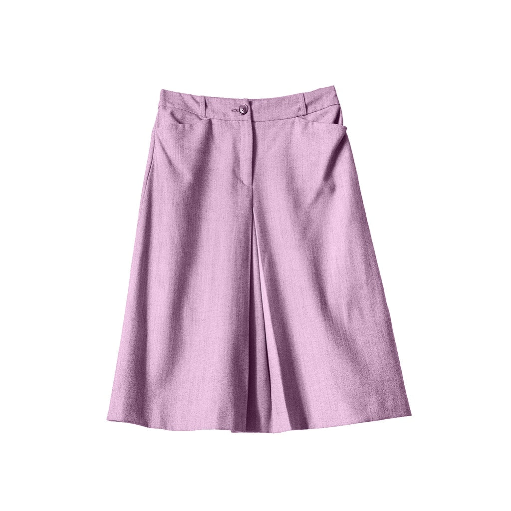 Buy purple Plain Front Skirt