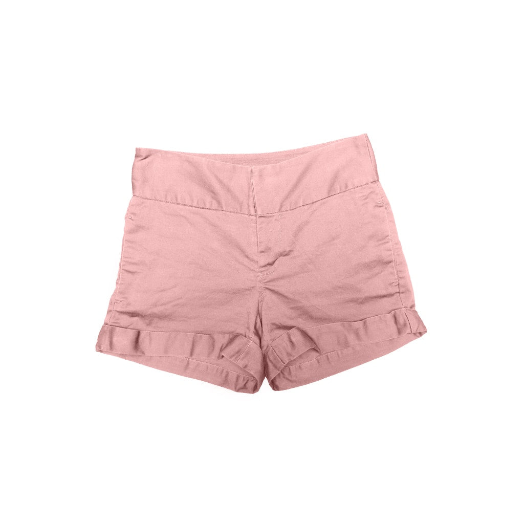 Comprar rosado Pantalones cortos delanteros lisos con opciones