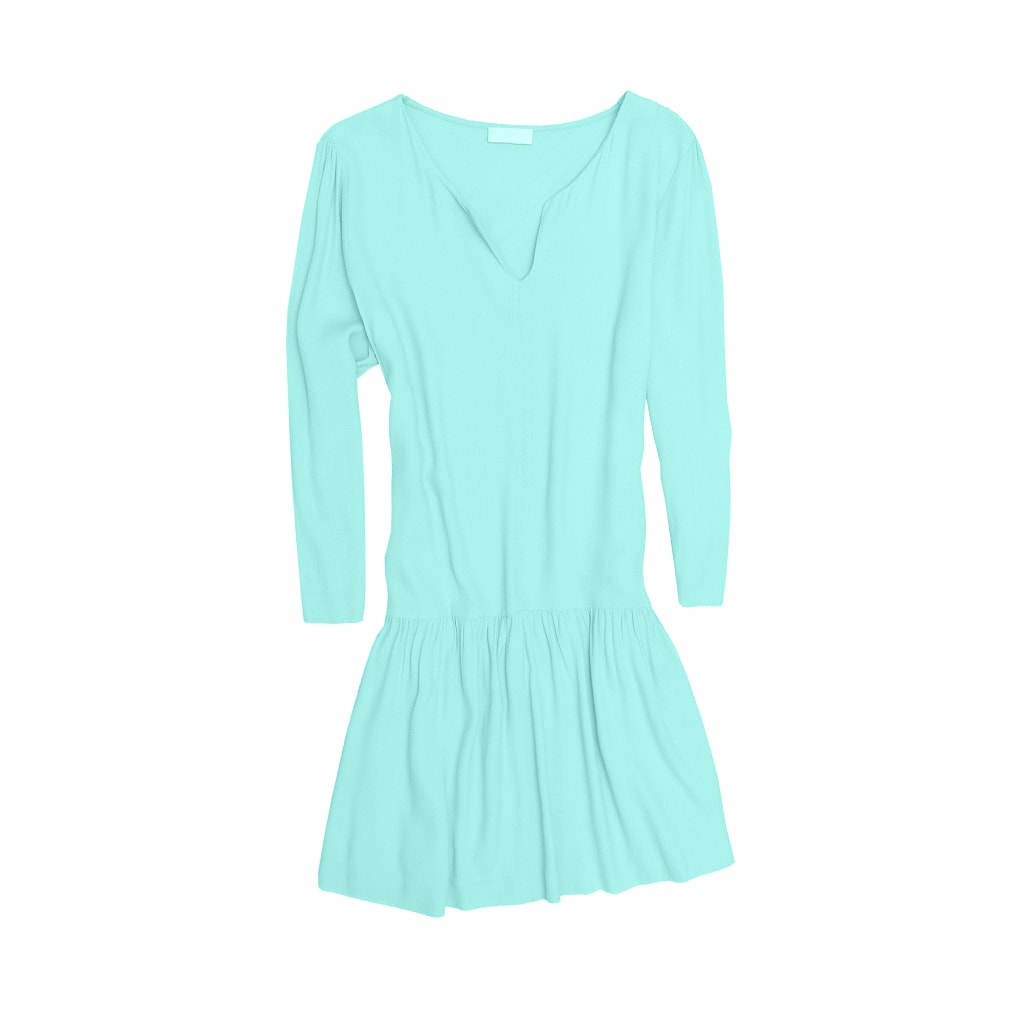 Comprar azul Vestido simple con opciones