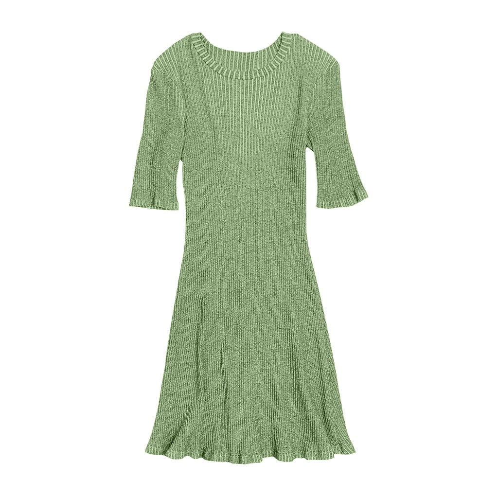 Comprar verde Vestido suéter con opciones
