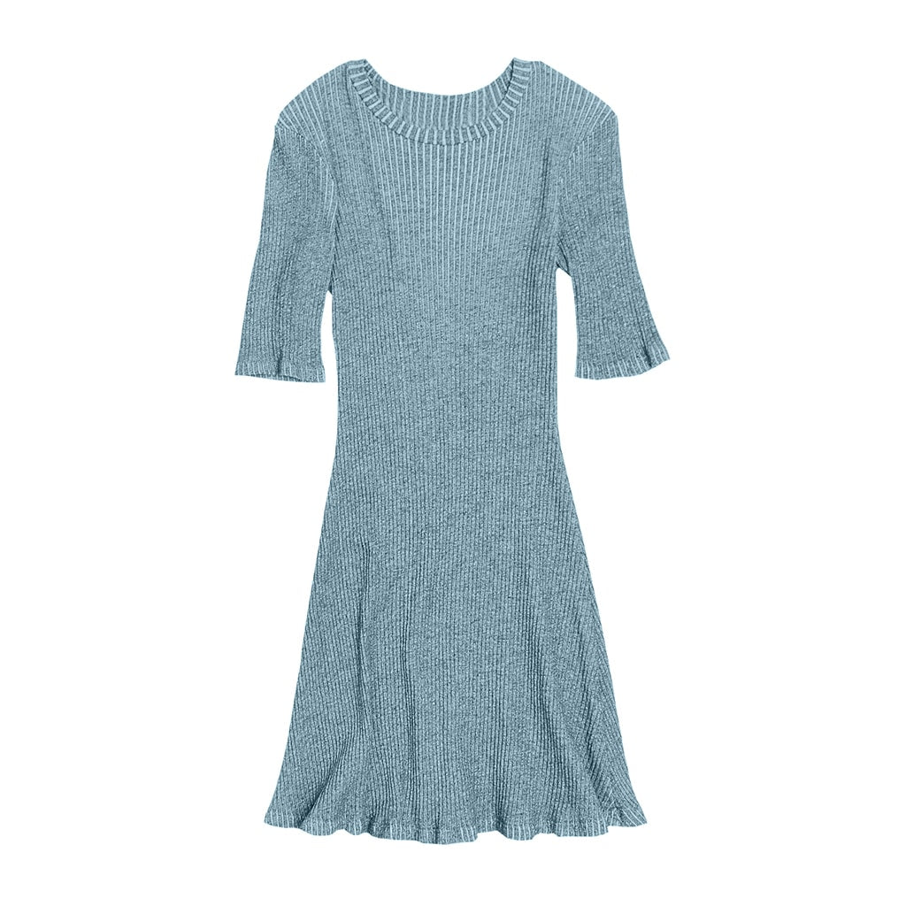 Comprar azul Vestido suéter con opciones